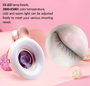 Lente Móvil con Anillo de Luz para Selfies, <span class=keywords><strong>Zoom</strong></span> de Aumento para <span class=keywords><strong>iPhone</strong></span> <span class=keywords><strong>Pro</strong></span>, Fotografía de Joyería y Pestañas, 4K HD, en Venta - Product Image 4