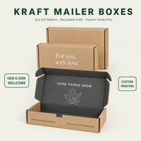 Boîte d'expédition en carton ondulé kraft écologique et recyclable, personnalisable à l'intérieur et à l'extérieur, avec fermeture auto-adhésive, OEM ODM en gros