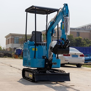 Productos Más Vendidos, Mini Excavadora Azul Ht15 de 1.5 Toneladas con Piloto Mecánico y Giro de 360 Grados Rotación para la Agricultura - Product Image 3