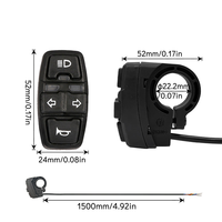 Contrôleur de vélo électrique WuXing DK336 36V 48V, interrupteur pour scooter, moto, VTT, bouton de klaxon, clignotant, guidon, Ebike