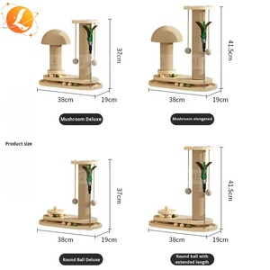 <span class=keywords><strong>Arbre</strong></span> <span class=keywords><strong>à</strong></span> <span class=keywords><strong>chat</strong></span> d'intérieur moderne de luxe <span class=keywords><strong>en</strong></span> <span class=keywords><strong>bois</strong></span> massif avec griffoir <span class=keywords><strong>en</strong></span> sisal, plateau tournant, jouet <span class=keywords><strong>à</strong></span> <span class=keywords><strong>chat</strong></span> et structure portable type cage pour chats - Product Image 6
