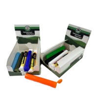 Boîte de présentation en carton personnalisée avec couvercle à ouverture facile pour comptoir, emballage pour échantillons de bonbons gélifiés, boîte de vente au détail en Mylar pour magasin de détail