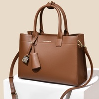 Sac à main vintage en cuir PU avec décorations de cadenas pour femme, sac à bandoulière détachable