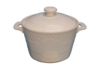 Ensemble de casseroles en céramique à prix d'usine, blanc, antiadhésif, avec couvercle en verre, pour soupes, OEM