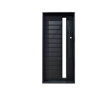 Porte d'entrée commerciale moderne en fer forgé fait main 36 * 80 * Design antivol pour villa Designs de portes en fer forgé