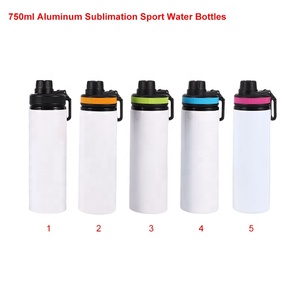 <span class=keywords><strong>Botellas</strong></span> de Agua Deportivas de <span class=keywords><strong>Aluminio</strong></span> para Sublimación de 750ML con Logotipo Personalizado y Tapa con Asa, <span class=keywords><strong>Botellas</strong></span> en Blanco para Sublimar de 750ml - Product Image 5