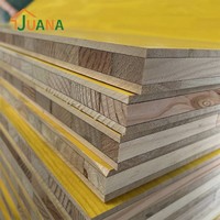 Panneau triple jaune 2000*500mm 21mm 27mm pin 3 plis coffrage panneau béton coffrage