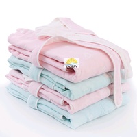 Peignoir gaufré pour femme, prix d'usine et vente en gros, peignoir d'hôtel gaufré, peignoir à manches courtes, peignoir court, peignoir en velours