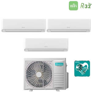 Hisense thử nghiệm chia biến tần điều hòa không khí ecosense loạt 9 + 9 + 12 với 4amw81u4rjc R-32 Tích hợp Wi-Fi 9000 + 9000 + 12000 - Product Image 4