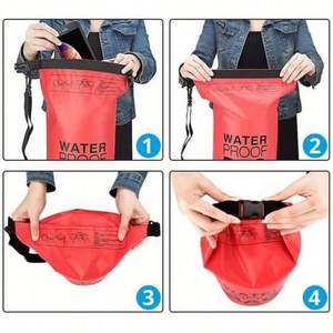 Sac étanche léger en polyester et PVC pour activités nautiques, randonnée, kayak, avec logo personnalisé - Product Image 5