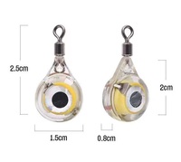 Lampe de pêche sous-marine LED Boyid Mini, forme œil de poisson, LED blanche, étanche IP65, portée d'éclairage 5m, leurre en plastique vert bleu