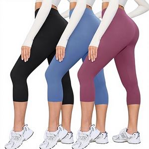 Leggings de compression personnalisés pour femmes, vêtements de sport et de yoga, en tissu Spandex, taille haute, anti-transparence, ajustés, longueur intégrale, style moderne - Product Image 1