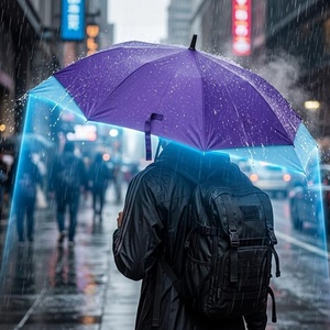 Double Canopy Windproof Automatic Open Heavy Duty Rain Parasol Irregular Figure Rectangular Frame Golf <b>Umbrella</b> for Couple - Product Image 3