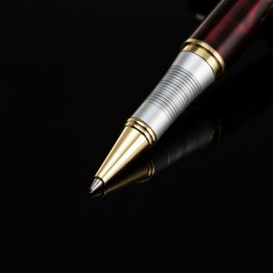 High Quality Custom Logo Premium Executive Gift High End Business Metal Roller <b>Pen</b> Black Silver <b>Color</b> Liquid Ink Ballpoint <b>Pen</b> - Product Image 4