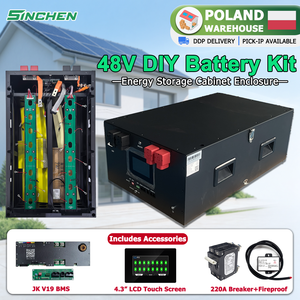 Baterías LiFePO4 DIY en Stock en Polonia, Kit DIY con BMS JK 16s 200A/V19, 48V 280Ah 314AH, Almacenamiento Solar para el Hogar - Product Image 1