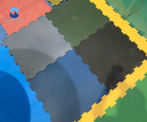 Mẫu giáo cao su gạch sân chơi an toàn Mat sàn cao su - Product Image 3