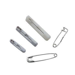 Hz White Plastic Safety Pin 2.2mm 3.1mm 3.7mm Simple Metal Curved Pin For Clothing <b>Name</b> <b>Tag</b> Use - Product Image 5