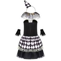 Nouvelle arrivée MS : Costume amusant de clown de cirque pour femme, idéal pour les fêtes d'Halloween, les cosplay et les spectacles de scène