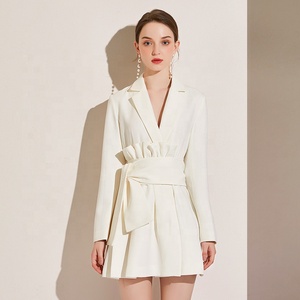 En la primavera de 2020 de moda cuello en V Slim abrigo chaqueta de señoras vestido de traje Blazer <span class=keywords><strong>a</strong></span> medida vestido de - Product Image 3