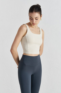 Aoyema Sports Wear Soft Workout U Back Sports <strong>Bra</strong> Crop <strong>Top</strong> Sports Gym Women Yoga tank <strong>Top</strong> <strong>With</strong> <strong>Built</strong> <strong>in</strong> <strong>Bra</strong> - Product Image 6