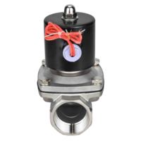 Vanne Solénoïde DNOVA Acier Inoxydable AISI 304/1.4301 EPDM DN6-50 10bar 24V NC -5+80 ° C
