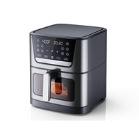 Nouveau Modèle 2025 Four de Cuisine Numérique à Écran LED 8-10L Multifonctionnel Friteuse à Air Sans Huile pour Cuisson Rapide et Friture de Pizzas