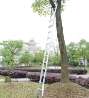 Échelle pliante multifonctionnelle en aluminium 4x7 marches, échelle pliante en aluminium, échelle d'escalade, échelle télescopique