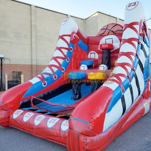 Wholesale commercial outdoor party 4 in 1 inflatable sport goal games for kids and adults - Product Image 6