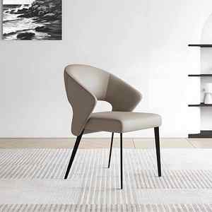 Venta al por mayor de lujo Silla de comedor de cuero para el hogar y <span class=keywords><strong>restaurante</strong></span> muebles tapizados modernos interior Hotel Park apartamento aceptable - Product Image 1