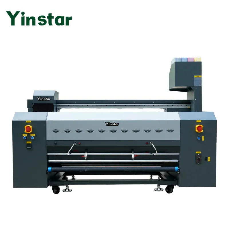 Yinstar 1.3m Direct Sublimation flag banner Printer 2 i3200 print-head digital polyester mesh printing machine