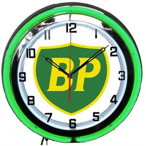 カスタマイズ可能なナイトライト付き発光壁掛け時計、屋内装飾ブランドショーケースLEDネオン時計、家庭、ショッピングモール、会社用 - Product Image 1