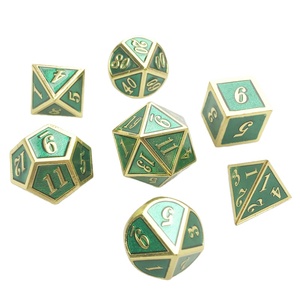 Nuovo Set di Dadi in Metallo Personalizzato di Alta Qualità con Design Gatto Viola, Colore Rame in Lega di Zinco con Numeri Neri per Giochi D&D - Product Image 4