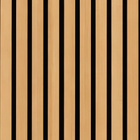 Panneau mural acoustique en bois de chêne, placage MDF, feutre en fibre de polyester, panneau absorbant le son pour chambre à coucher, salon, cinéma