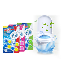 Boule nettoyante désodorisante aromatique longue durée pour toilettes, à suspendre au rebord, jetable