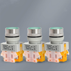 NP4-11BN Self-reset Flat Head <b>Push</b> <b>Button</b> <b>Switch</b> 24V220V Normally Open Normally Closed Red Green and Yellow - Product Image 2