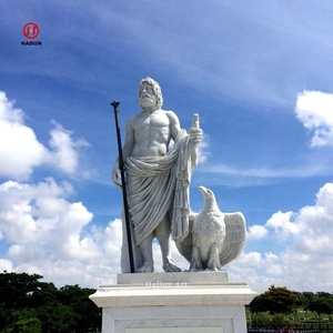 Scultura greca in marmo a grandezza naturale con pietra naturale Canymede Zeus aquila a grandezza naturale su misura - Product Image 6