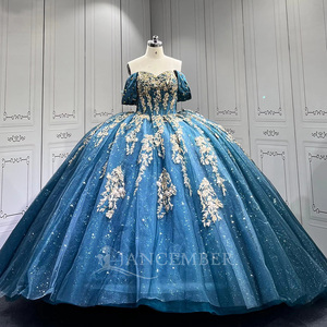 Robes de Quinceañera bleu roi Lsmu180 avec appliques en dentelle et tulle, Vestidos de 15 Anos, pour fête d'anniversaire et Sweet 16, Jancember - Product Image 6