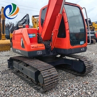 Excavatrice sur chenilles d'occasion Doosan DX75, unité hydraulique fiable à vendre