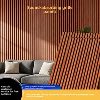 Paneles Acústicos de MDF y Poliéster, Paneles Acústicos con Rejilla para Insonorización y Absorción de Sonido para Salas de Conferencias, Estudios de Música, Cines en Casa