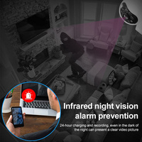 Kamera IP Nirkabel HD 3MP Wifi Mini Pintar untuk Keamanan Rumah Jaringan CCTV dengan Audio Dua Arah Monitor Bayi