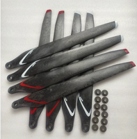 Pales d'hélice en carbone haute performance pour hélices P150 Aftermarket CW/CCW avec joints noirs pour drones agricoles