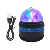 Veilleuse LED Mini Boule Magique en Cristal 5V USB, Rotative et Dimmable, Alimentée par USB, pour Décoration de Maison et de Chambre