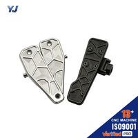 Repose-pieds de moto en aluminium usiné sur mesure Yuanji CNC avec surfaces antidérapantes texturées pour les conceptions personnalisées