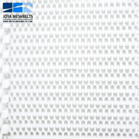Bande transporteuse modulaire en plastique à grille de 27,2 mm de pas, à fonctionnement linéaire, pour le traitement des fruits et légumes