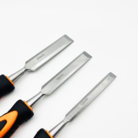 MAXSUN Y12040 Ciseau à froid droit en acier haute dureté de qualité industrielle pour le plastique, le caoutchouc et le bois, 10/12/16/19/25mm, pour le bricolage