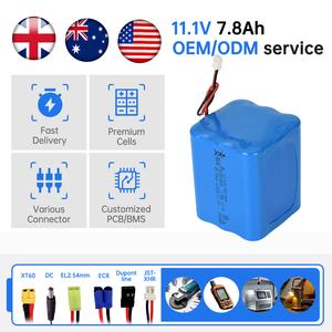 高性能18650 OEM 12Vリチウムイオン電池 11.1Vリチウムイオン電池パック イオン電池 - Product Image 1