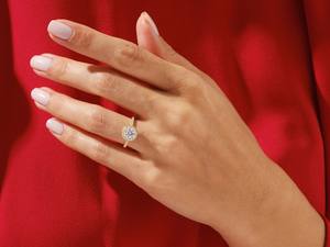 แหวนเพชรโมอิสสีเงินสเตอริงแบบกำหนดเองแหวนแต่งงานหมั้นแหวนทอง18K 925ชุบทองเครื่องประดับตัดอย่างยอดเยี่ยม - Product Image 2