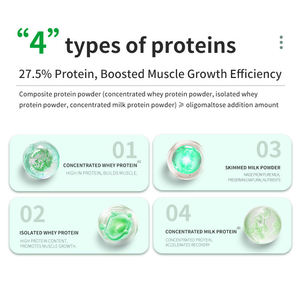 OEM/ODM Whey Protein Powder - Vanilla Flavor <b>Post</b>-Workout Muscle Recovery Supplement Weight Gain Support - Product Image 3