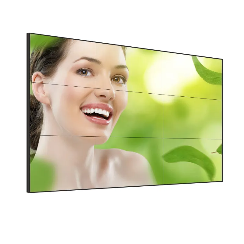 Soporte de pared Ultra estrecho 3,5mm Bisel 500NITs Ratio16:9 Empalme 46 pulgadas 2x2 LCD Video Wall