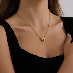 Collar de Constelación de Acero Inoxidable con Baño de Oro de 18K, Signos del Zodiaco, Unisex, para Uso Diario - Product Image 3